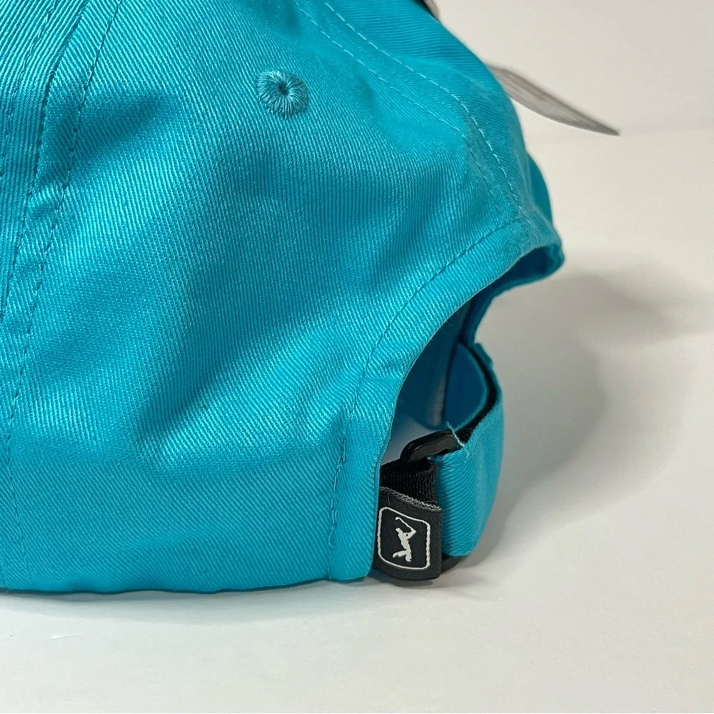 PGA TOUR BALLCAP GOLFER AQUA BLUE ADJUSTABLE *NEW WITH TAGS* LADIE'S MEN'S YOUTH